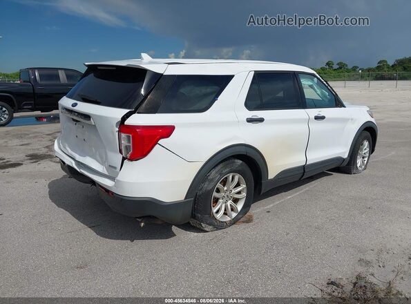 1FMSK7BH1LGC00844 2020 FORD EXPLORER White Trasero derecho
