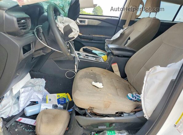 1FMSK7BH4MGA33221 2021 FORD EXPLORER Белый Вид салона спереди