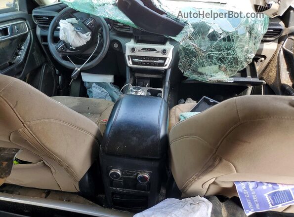 1FMSK7BH4MGA33221 2021 FORD EXPLORER Белый Вид панели приборов