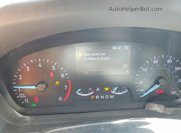 1FMSK7BH5LGD15334 2020 FORD EXPLORER Silver Вид щитка приладів