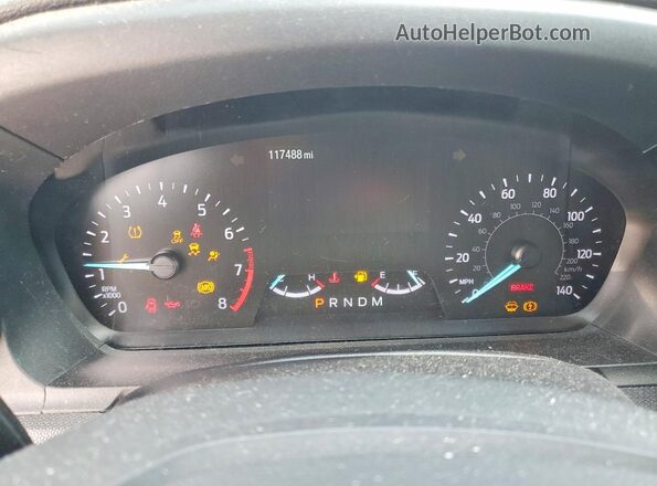 1FMSK7BH6LGC89584 2020 FORD EXPLORER Black Вид щитка приладів