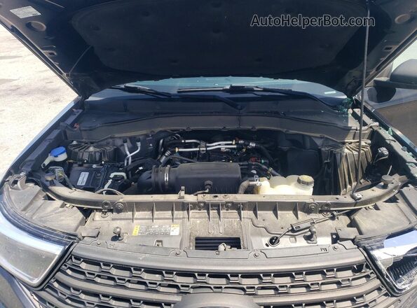 1FMSK7BH6MGA55706 2021 FORD EXPLORER Black ძრავის განყოფილების ხედი