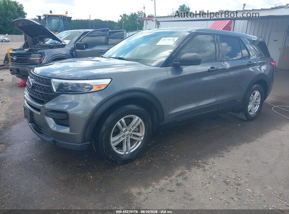 1FMSK7BH9NGC09908 2022 FORD EXPLORER Gray წინა მარცხენა ხედი სამი მეოთხედიდან