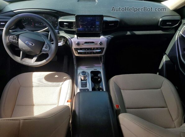 1FMSK7BHXMGB39947 2021 FORD EXPLORER Charcoal Widok deski rozdzielczej