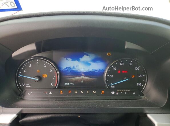 1FMSK7DH0LGC45481 2020 FORD EXPLORER White Widok zestawu wskaźników