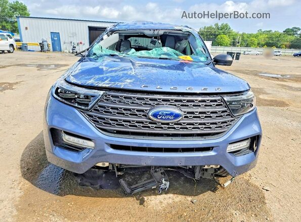 1FMSK7DH0MGA61546 2021 FORD EXPLORER Blue Vista frontal