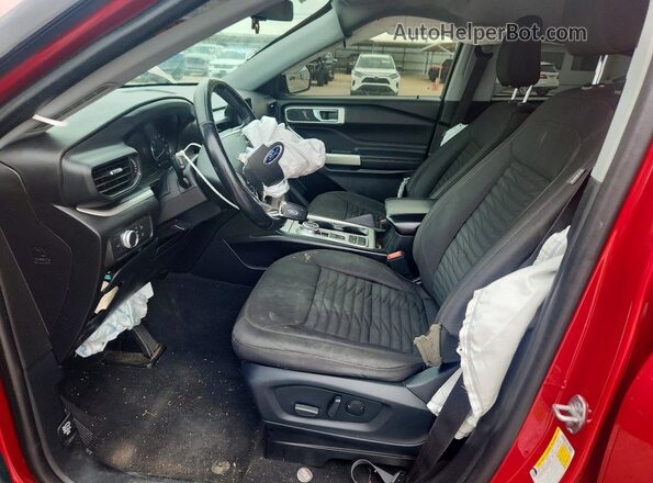 1FMSK7DH0MGB22989 2021 FORD EXPLORER Red წინა სალონის ხედი