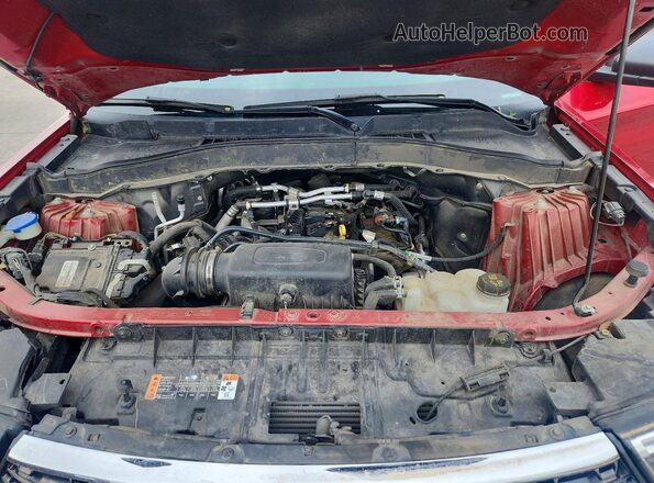 1FMSK7DH0MGB22989 2021 FORD EXPLORER Red ძრავის განყოფილების ხედი