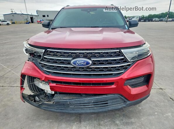 1FMSK7DH0MGB22989 2021 FORD EXPLORER Red წინა ხედი