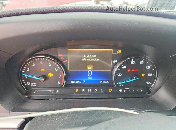 1FMSK7DH0MGB22989 2021 FORD EXPLORER Red ხელსაწყოთა პანელის ხედი