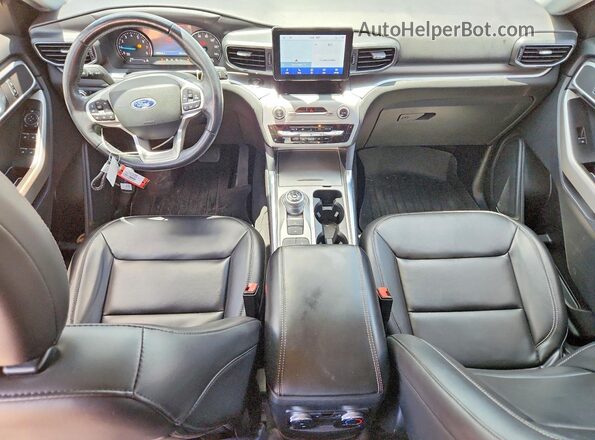 1FMSK7DH0NGA14390 2022 FORD EXPLORER Gray Widok deski rozdzielczej