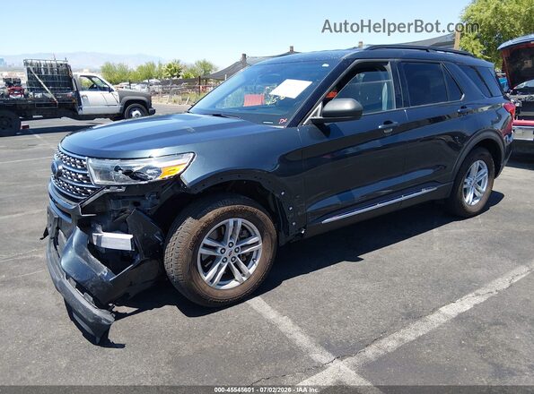 1FMSK7DH0NGB67447 2022 FORD EXPLORER Blue Vista tres cuartos delantera izquierda