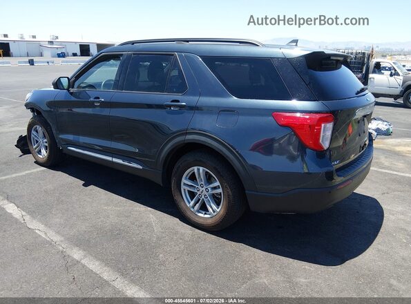 1FMSK7DH0NGB67447 2022 FORD EXPLORER Blue Trasero izquierdo