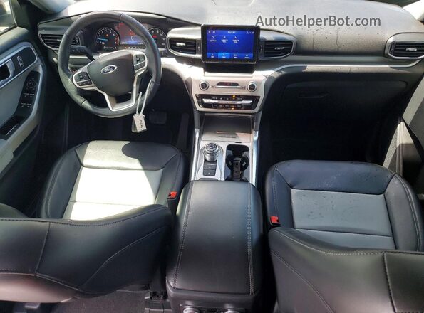 1FMSK7DH0NGB73071 2022 FORD EXPLORER Gray Widok deski rozdzielczej