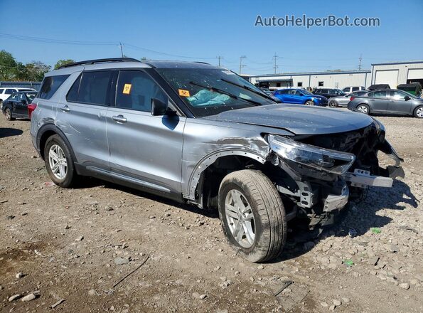 1FMSK7DH1LGB27102 2020 FORD EXPLORER Серебряный Передняя правая четверть