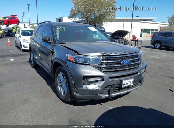 1FMSK7DH1MGA05759 2021 FORD EXPLORER Gray წინა ხედი