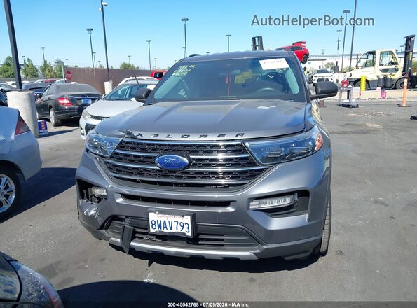 1FMSK7DH1MGA05759 2021 FORD EXPLORER Gray ხელსაწყოთა პანელის ხედი
