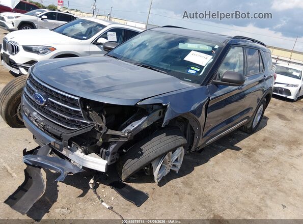 1FMSK7DH1MGA15045 2021 FORD EXPLORER Blue Przód lewy