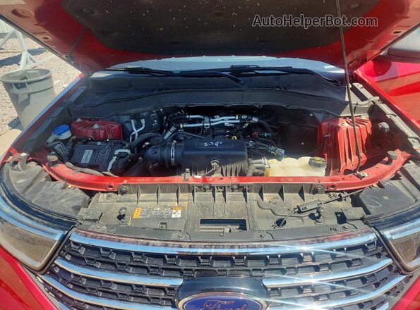 1FMSK7DH1MGA48756 2021 FORD EXPLORER Красный Вид подкапотного пространства
