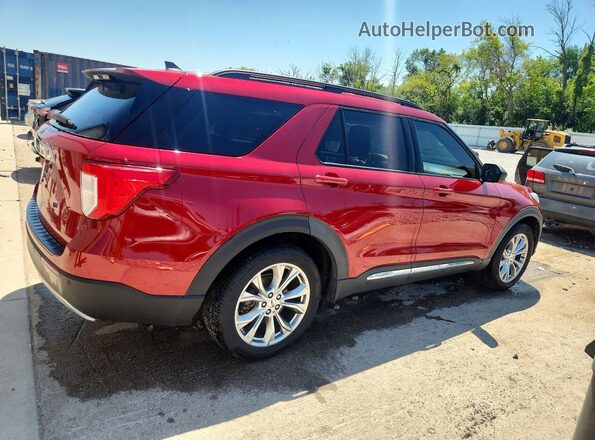 1FMSK7DH1MGA48756 2021 FORD EXPLORER Красный Задняя правая четверть