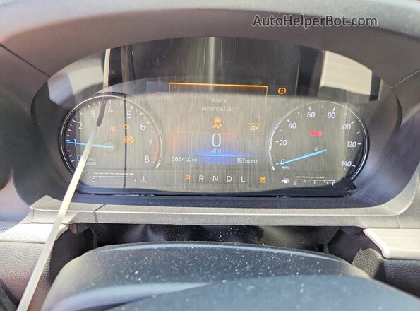 1FMSK7DH1MGA70580 2021 FORD EXPLORER Gray Widok zestawu wskaźników