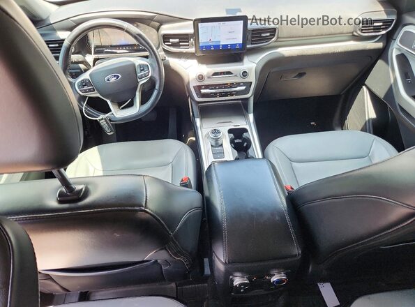 1FMSK7DH1MGA70580 2021 FORD EXPLORER Gray Widok deski rozdzielczej