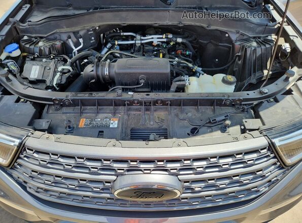 1FMSK7DH1MGA70580 2021 FORD EXPLORER Gray Widok komory silnika