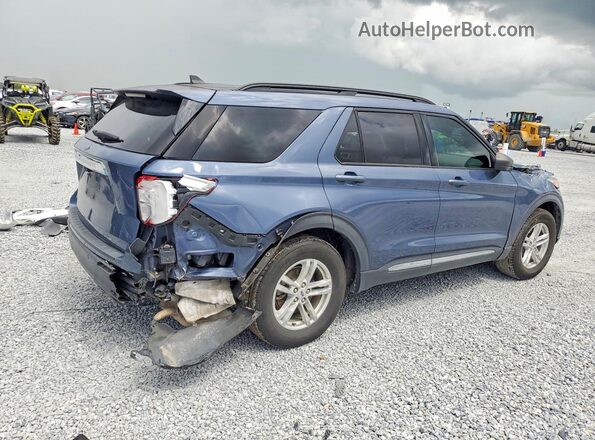 1FMSK7DH1MGA70742 2021 FORD EXPLORER Blue Задня права чверть