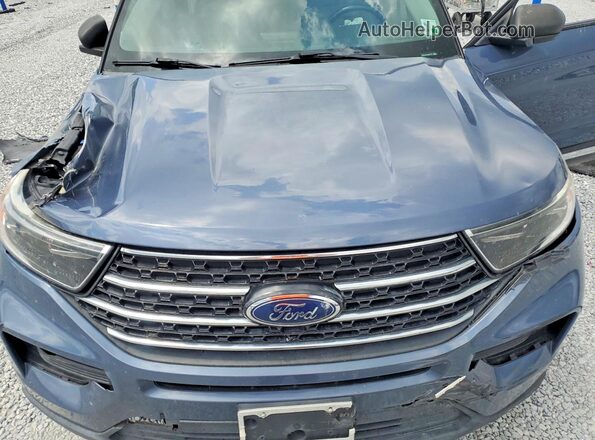 1FMSK7DH1MGA70742 2021 FORD EXPLORER Blue Вид підкапотного простору