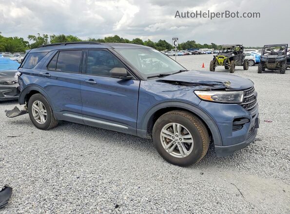 1FMSK7DH1MGA70742 2021 FORD EXPLORER Blue Передня права чверть