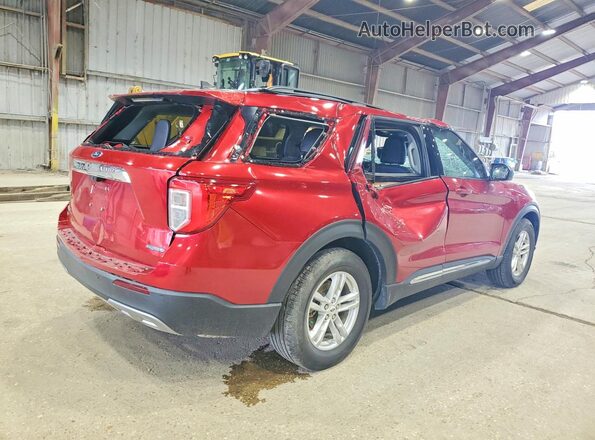 1FMSK7DH1PGB05798 2023 FORD EXPLORER Red Задня права чверть