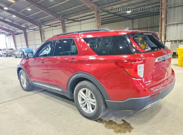 1FMSK7DH1PGB05798 2023 FORD EXPLORER Red Задня ліва чверть
