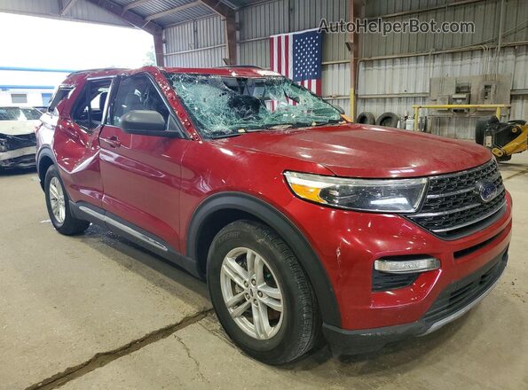 1FMSK7DH1PGB05798 2023 FORD EXPLORER Red Передня права чверть