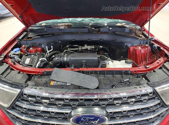 1FMSK7DH1PGB05798 2023 FORD EXPLORER Red Вид підкапотного простору