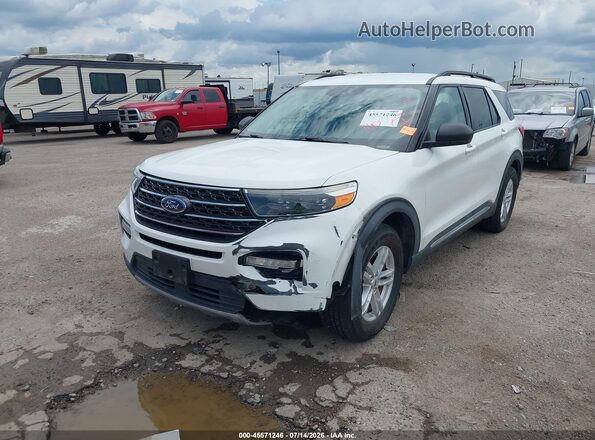 1FMSK7DH2LGA90979 2020 FORD EXPLORER White Առջևի ձախ երեք քառորդ տեսարան