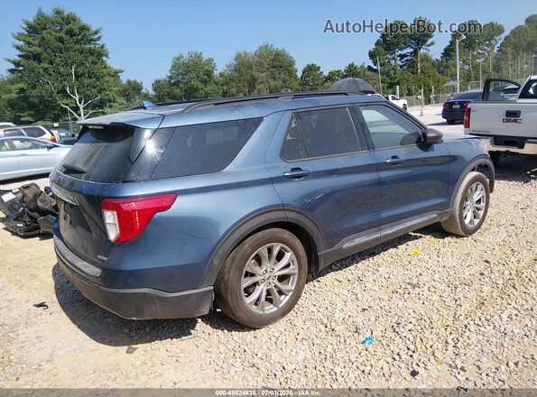 1FMSK7DH2LGB79998 2020 FORD EXPLORER Синий Задняя правая четверть