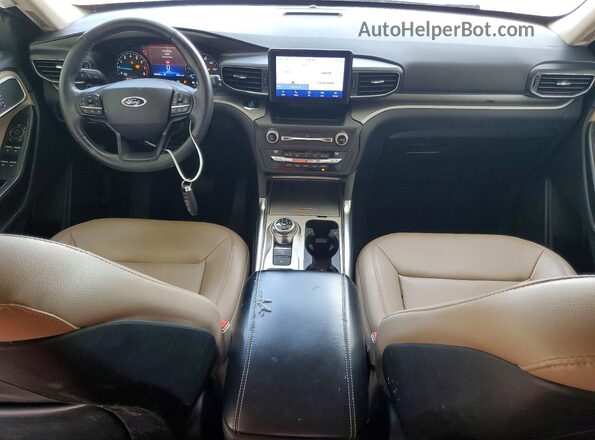 1FMSK7DH2LGC07170 2020 FORD EXPLORER White Vista del salpicadero