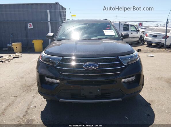 1FMSK7DH2LGC82628 2020 FORD EXPLORER Black უკანა სალონის ხედი