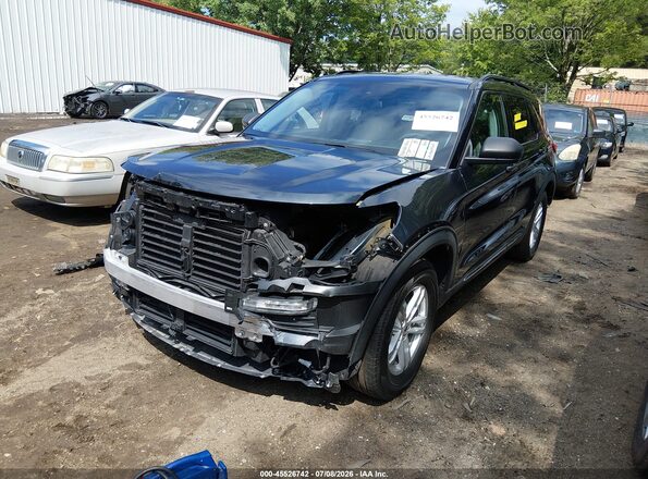 1FMSK7DH2NGB69877 2022 FORD EXPLORER Синий Передняя левая четверть
