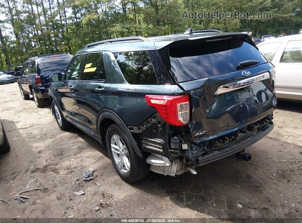 1FMSK7DH2NGB69877 2022 FORD EXPLORER Синий Задняя левая четверть
