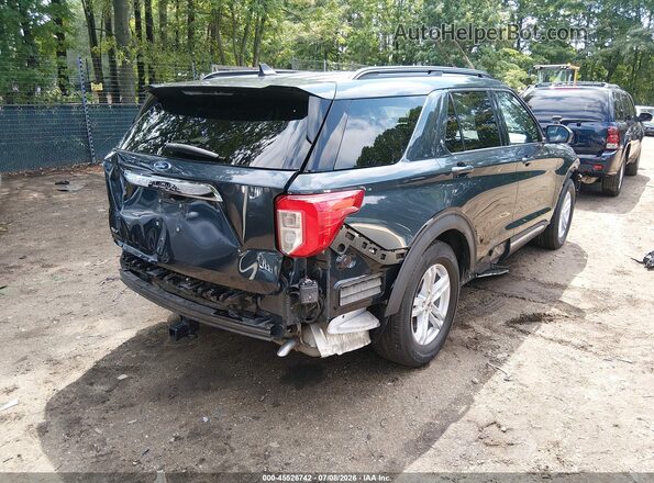 1FMSK7DH2NGB69877 2022 FORD EXPLORER Синий Задняя правая четверть