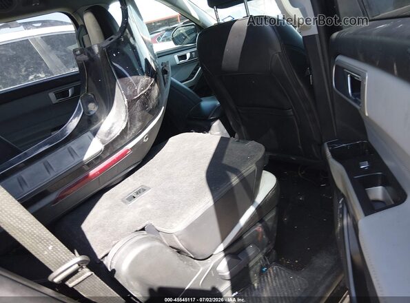 1FMSK7DH3MGA82228 2021 FORD EXPLORER Black Widok naklejki z numerem VIN
