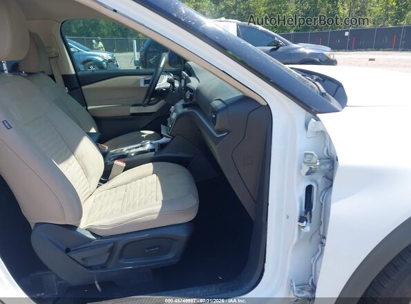 1FMSK7DH3MGB76089 2021 FORD EXPLORER White Widok wnętrza z przodu