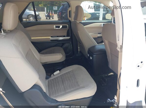 1FMSK7DH3MGB76089 2021 FORD EXPLORER White Widok naklejki z numerem VIN