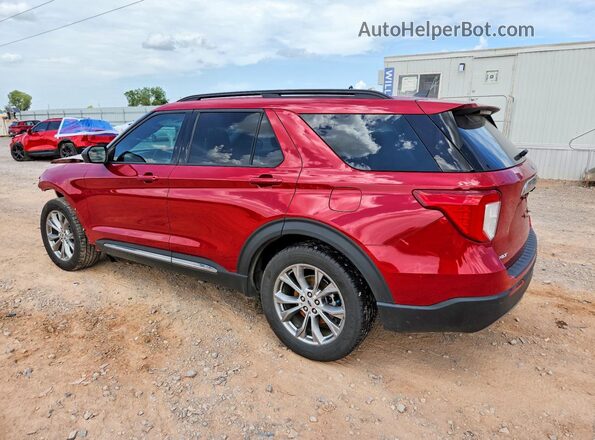 1FMSK7DH3NGB44745 2022 FORD EXPLORER Red Հետևի ձախ
