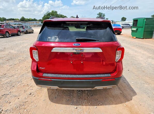 1FMSK7DH3NGB44745 2022 FORD EXPLORER Red Հետևի տեսք