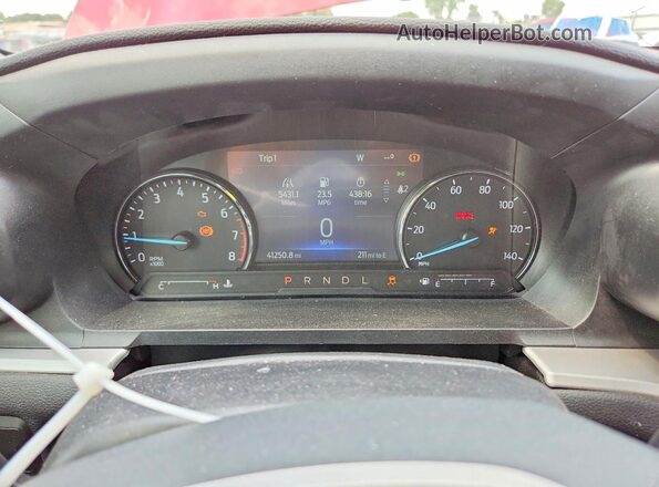 1FMSK7DH3NGB44745 2022 FORD EXPLORER Red Սարքավորումների վահանակի տեսք