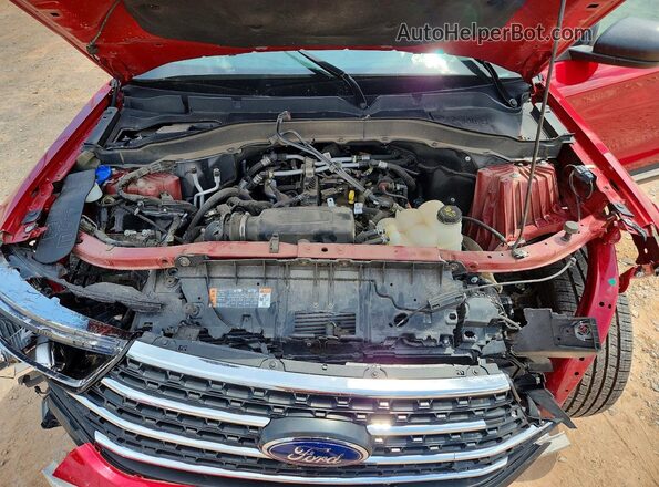 1FMSK7DH3NGB44745 2022 FORD EXPLORER Red Շարժիչի բաժամունքի տեսք