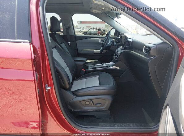 1FMSK7DH3PGB73049 2023 FORD EXPLORER Red Вид салону спереду