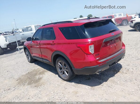 1FMSK7DH3PGB73049 2023 FORD EXPLORER Red Задня ліва чверть